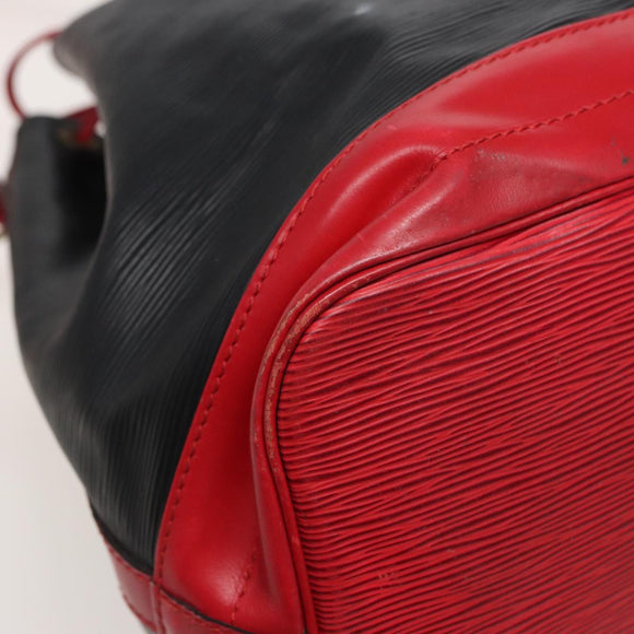 LOUIS VUITTON Epi Noe Shoulder Bag By color Black Red M44017 LV Auth 79238