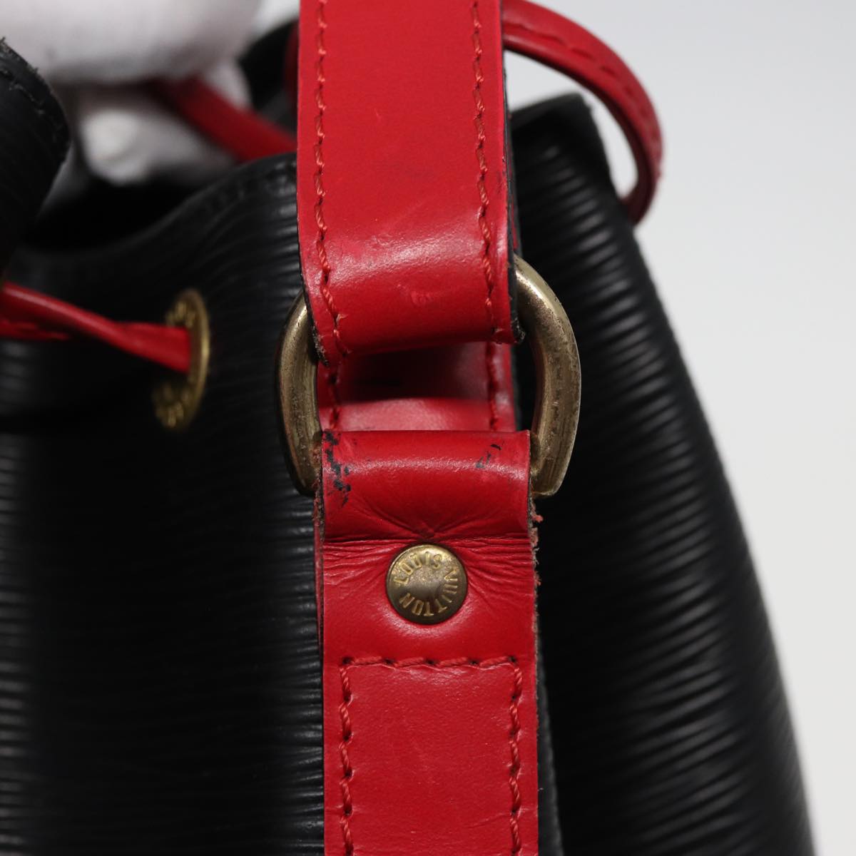 LOUIS VUITTON Epi Noe Shoulder Bag By color Black Red M44017 LV Auth 79238