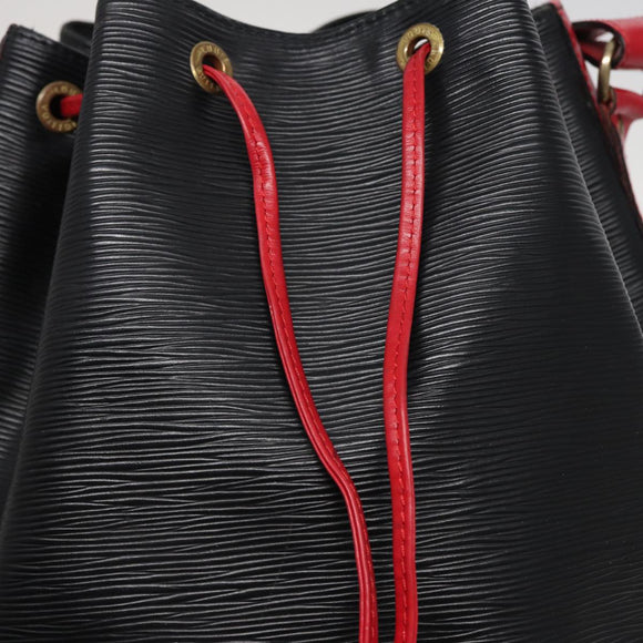 LOUIS VUITTON Epi Noe Shoulder Bag By color Black Red M44017 LV Auth 79238