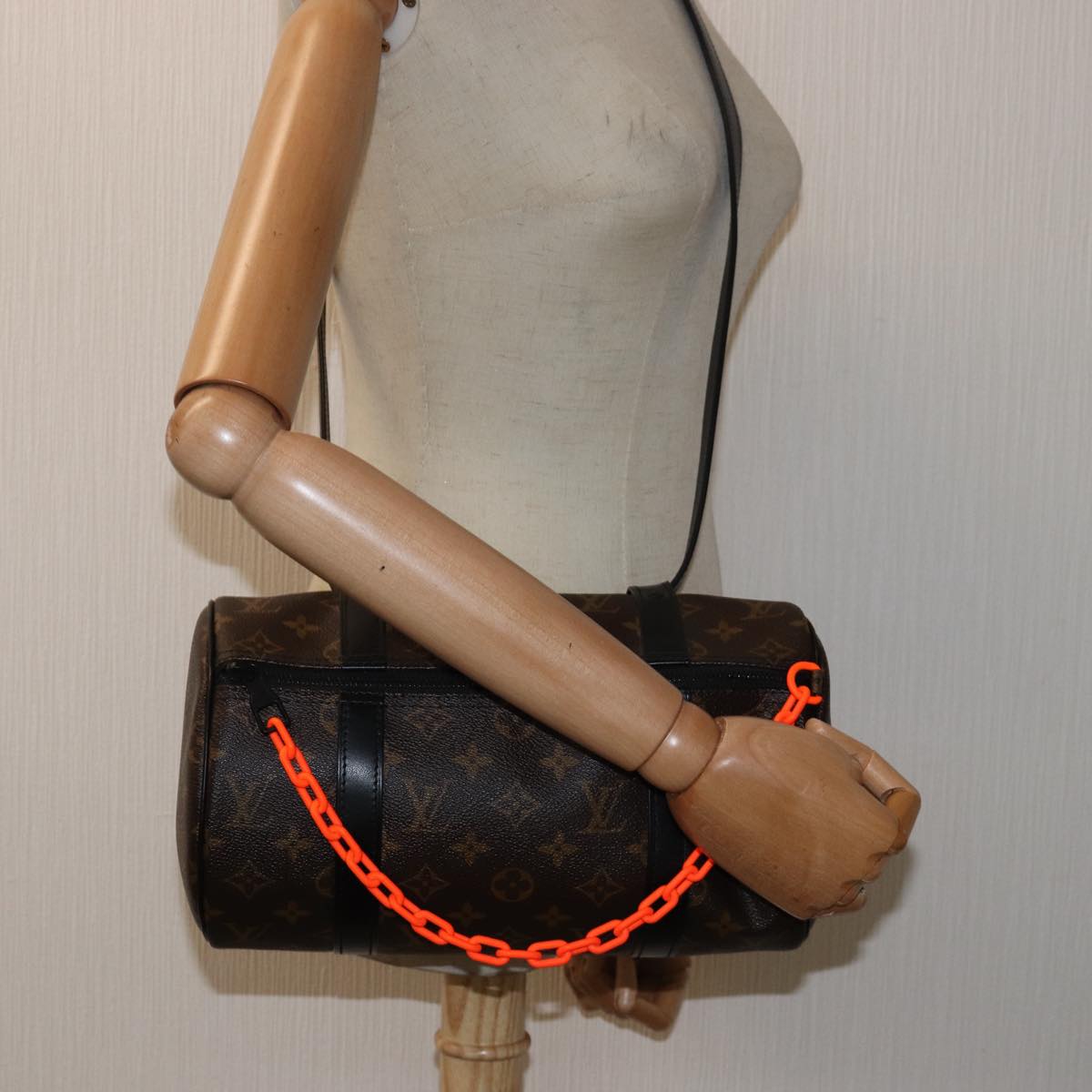 LOUIS VUITTON Monogram Solar Powered Ray Mini Pollution Bag M44479 Auth 79245SA