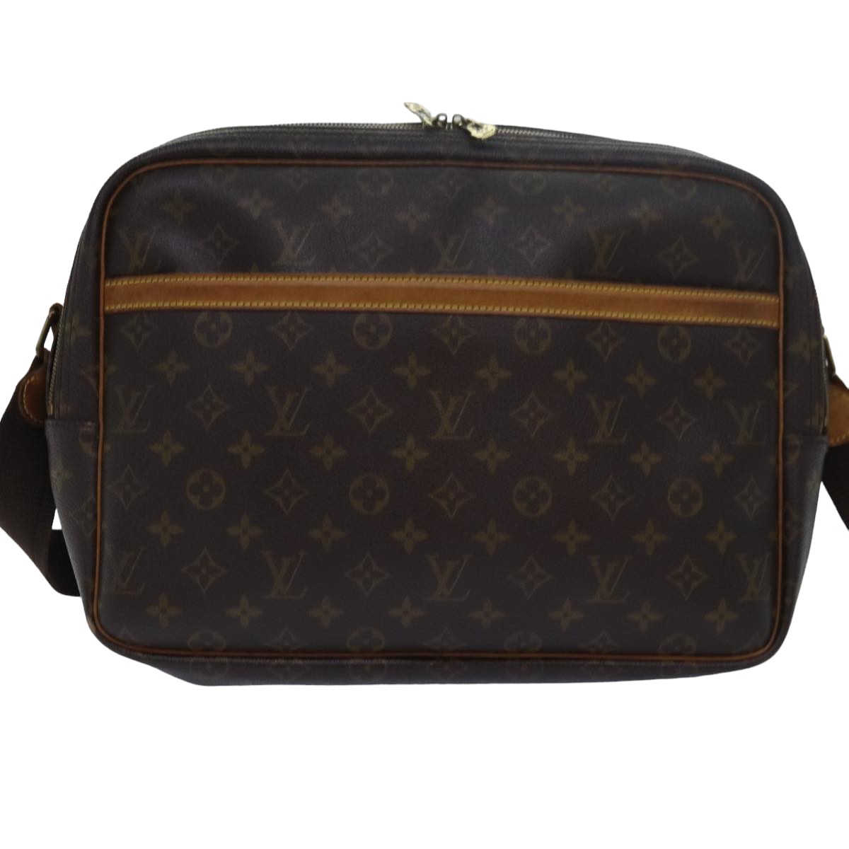 LOUIS VUITTON Monogram Reporter GM Shoulder Bag M45252 LV Auth 79270