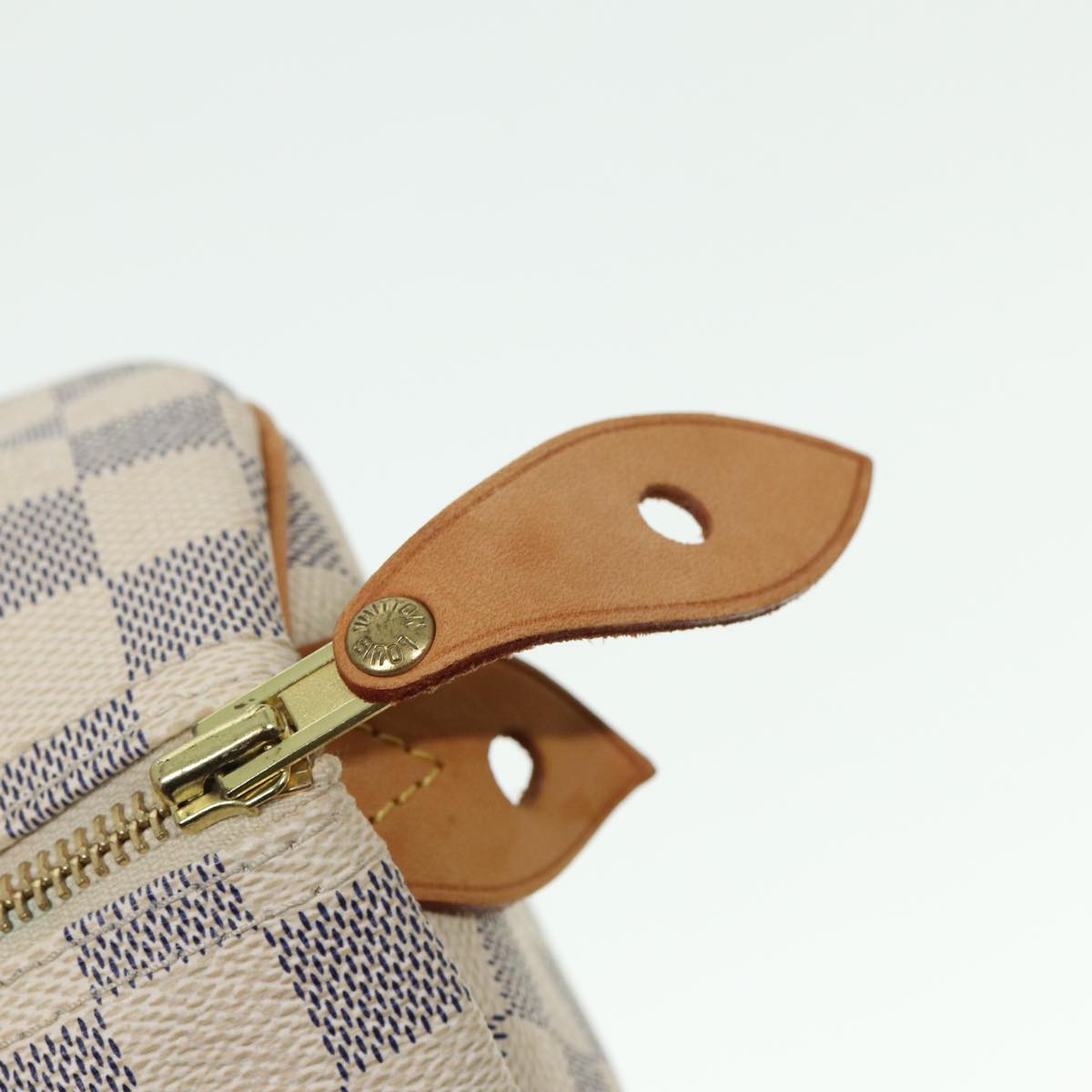 LOUIS VUITTON Damier Azur Speedy 35 Hand Bag N41535 LV Auth 79273