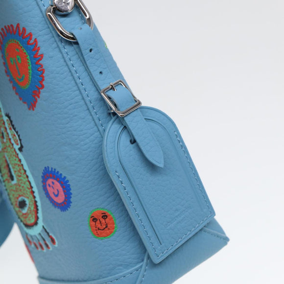 LOUIS VUITTON Monogram Yayoi Kusama Hobo Cruiser Bag Blue M21716 LV Auth 79276SM