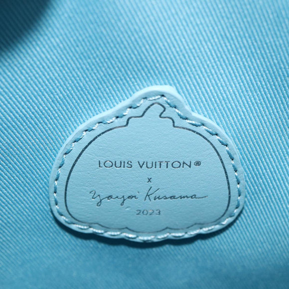 LOUIS VUITTON Monogram Yayoi Kusama Hobo Cruiser Bag Blue M21716 LV Auth 79276SM