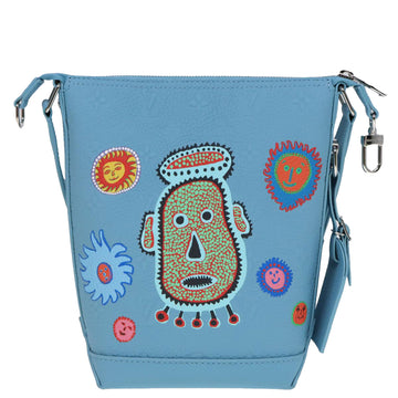 LOUIS VUITTON Monogram Yayoi Kusama Hobo Cruiser Bag Blue M21716 LV Auth 79276SM - 0