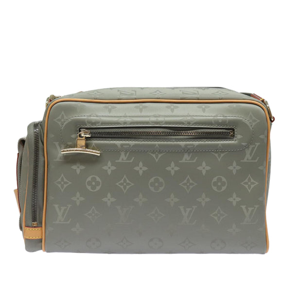 LOUIS VUITTON Monogram titanium Cameratas Schoudertas Grijs M43884 Auth 79277SAM