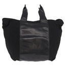 GUCCI Tote Bag Leather Canvas Black 019 2058 Auth 79287-2