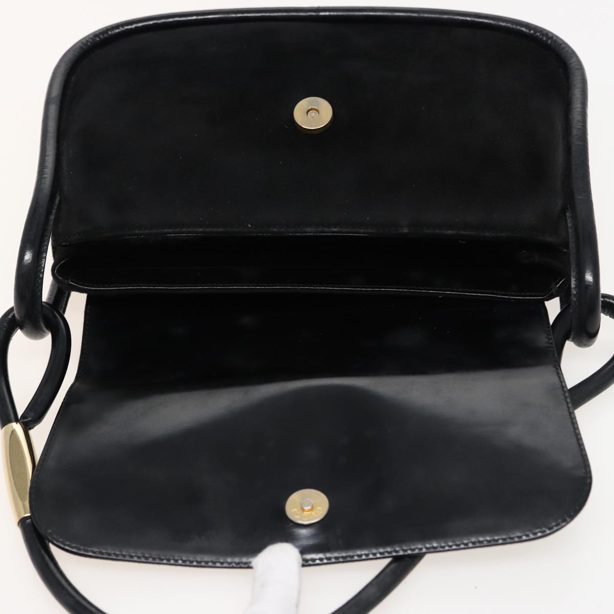 GUCCI Shoulder Bag Leather Black 001 2684 1777 Auth 79291