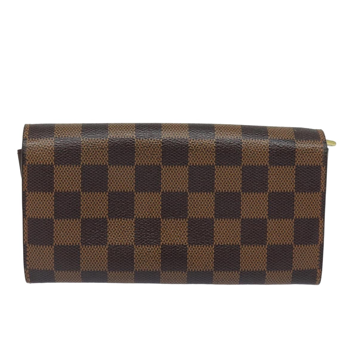 LOUIS VUITTON Damier Ebene Portefeuille Sarah Long Wallet N61734 LV Auth 79300 - 0