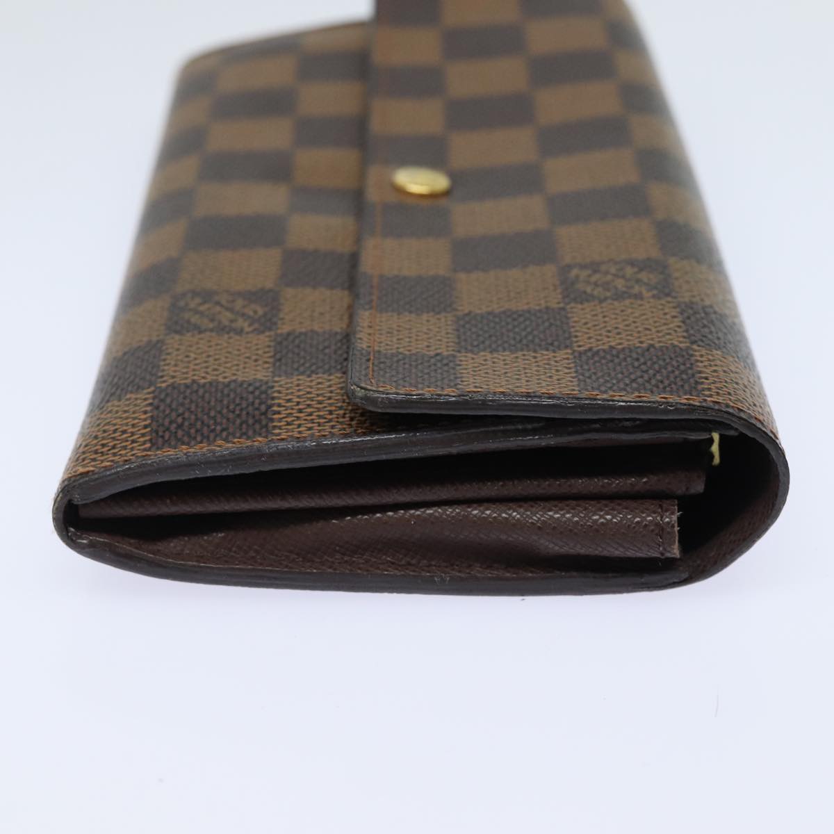 LOUIS VUITTON Damier Ebene Portefeuille Sarah Long Wallet N61734 LV Auth 79300