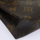 LOUIS VUITTON Monogram Poche Toilette 15 Pouch M47546 LV Auth 79335-15