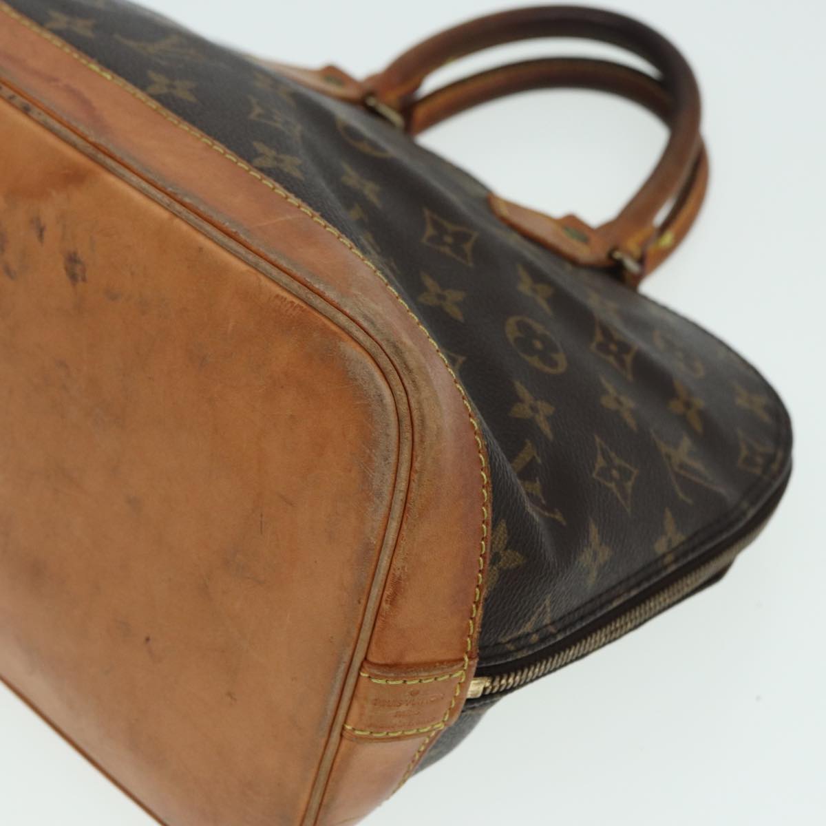 LOUIS VUITTON Monogram Alma Hand Bag M51130 LV Auth 79340