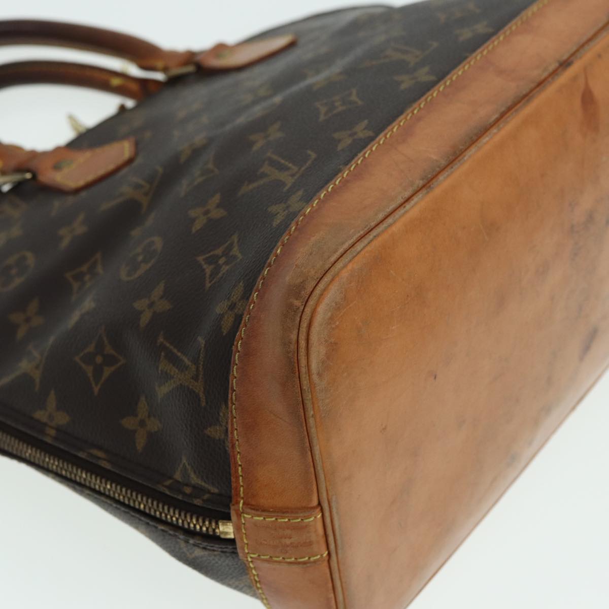 LOUIS VUITTON Monogram Alma Hand Bag M51130 LV Auth 79340