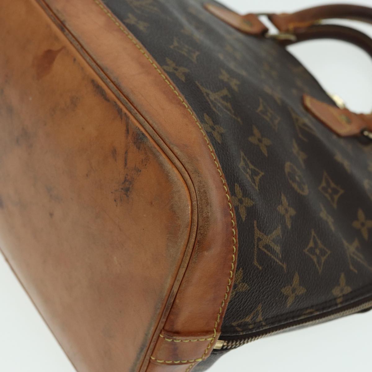 LOUIS VUITTON Monogram Alma Hand Bag M51130 LV Auth 79340