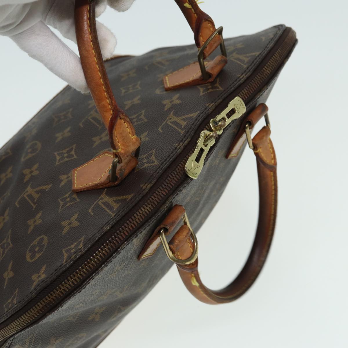 LOUIS VUITTON Monogram Alma Hand Bag M51130 LV Auth 79340