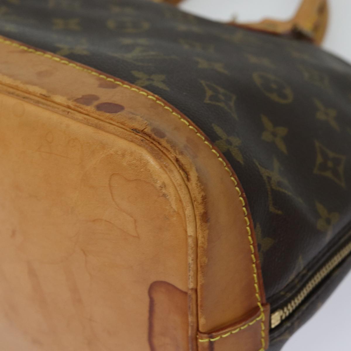 LOUIS VUITTON Monogram Alma Hand Bag M51130 LV Auth 79341