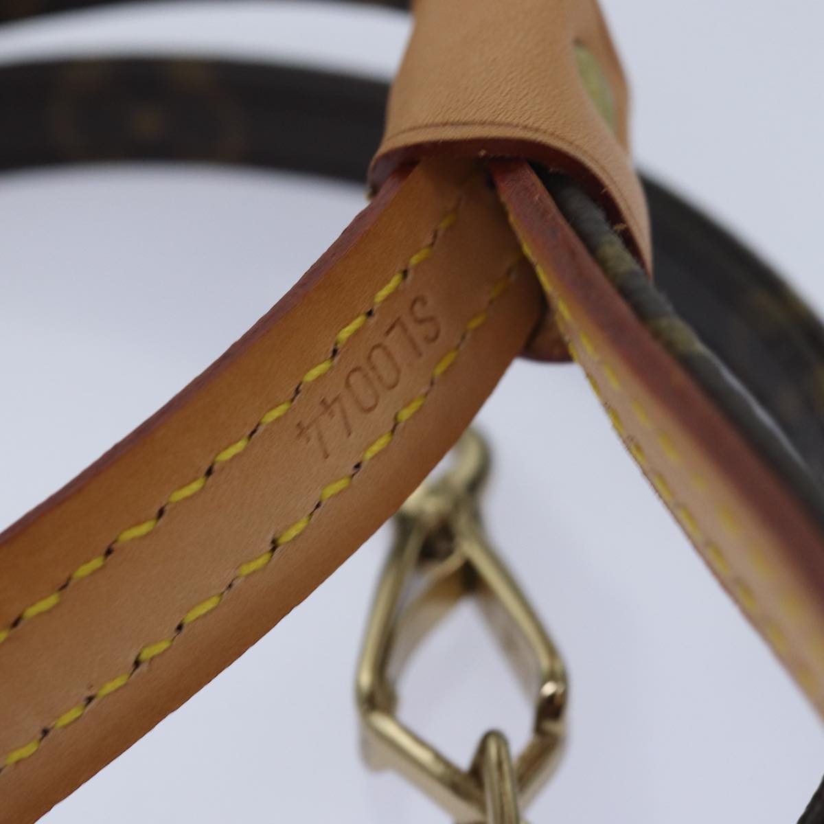 LOUIS VUITTON Monogram Less Baxter MM Dog Leash M58056 LV Auth 79348