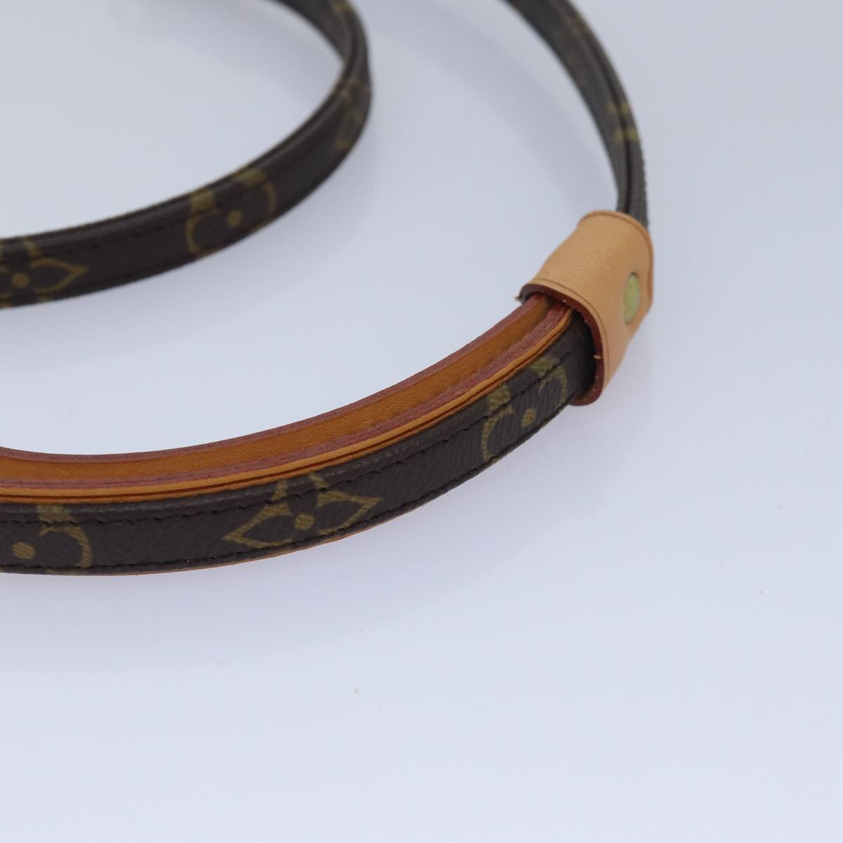 LOUIS VUITTON Monogram Less Baxter MM Dog Leash M58056 LV Auth 79348