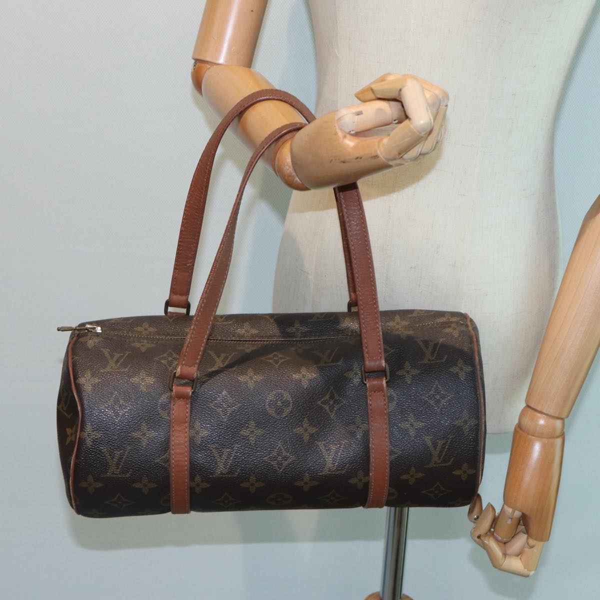 LOUIS VUITTON Monogram Papillon 30 Hand Bag M51385 LV Auth 79349