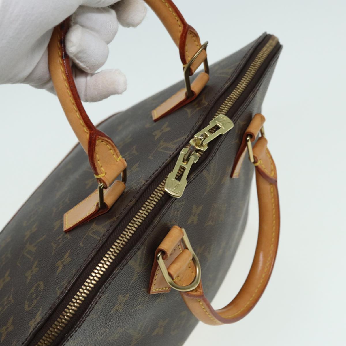 LOUIS VUITTON Monogram Alma Hand Bag M51130 LV Auth 79351