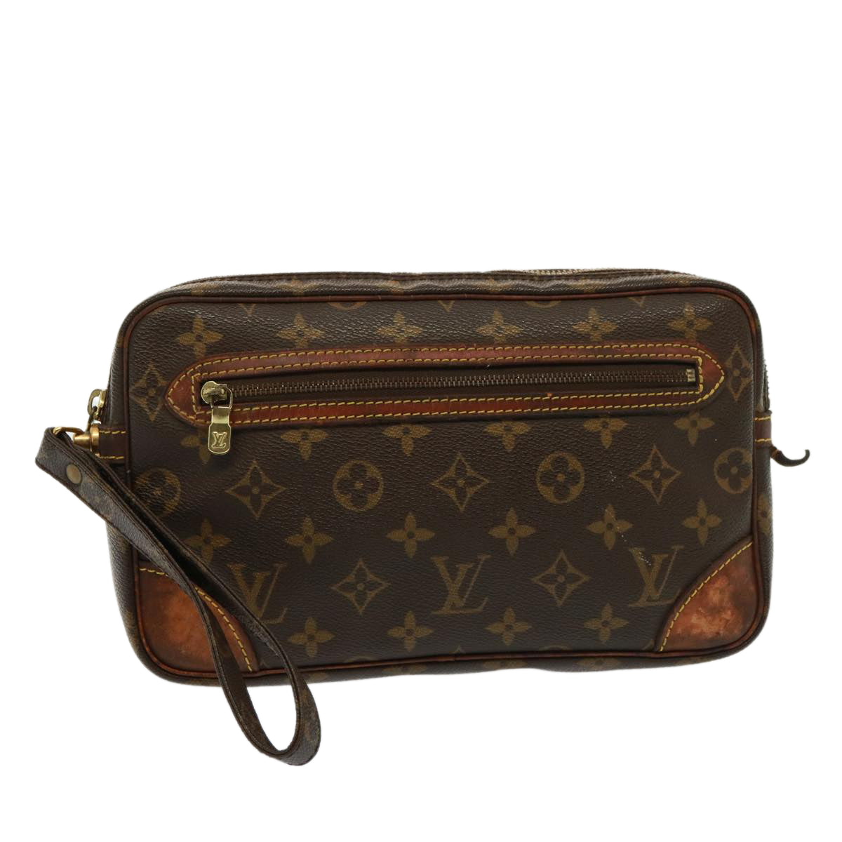 LOUIS VUITTON Monogram Marly Dragonne GM Clutch Bag M51825 LV Auth 79359