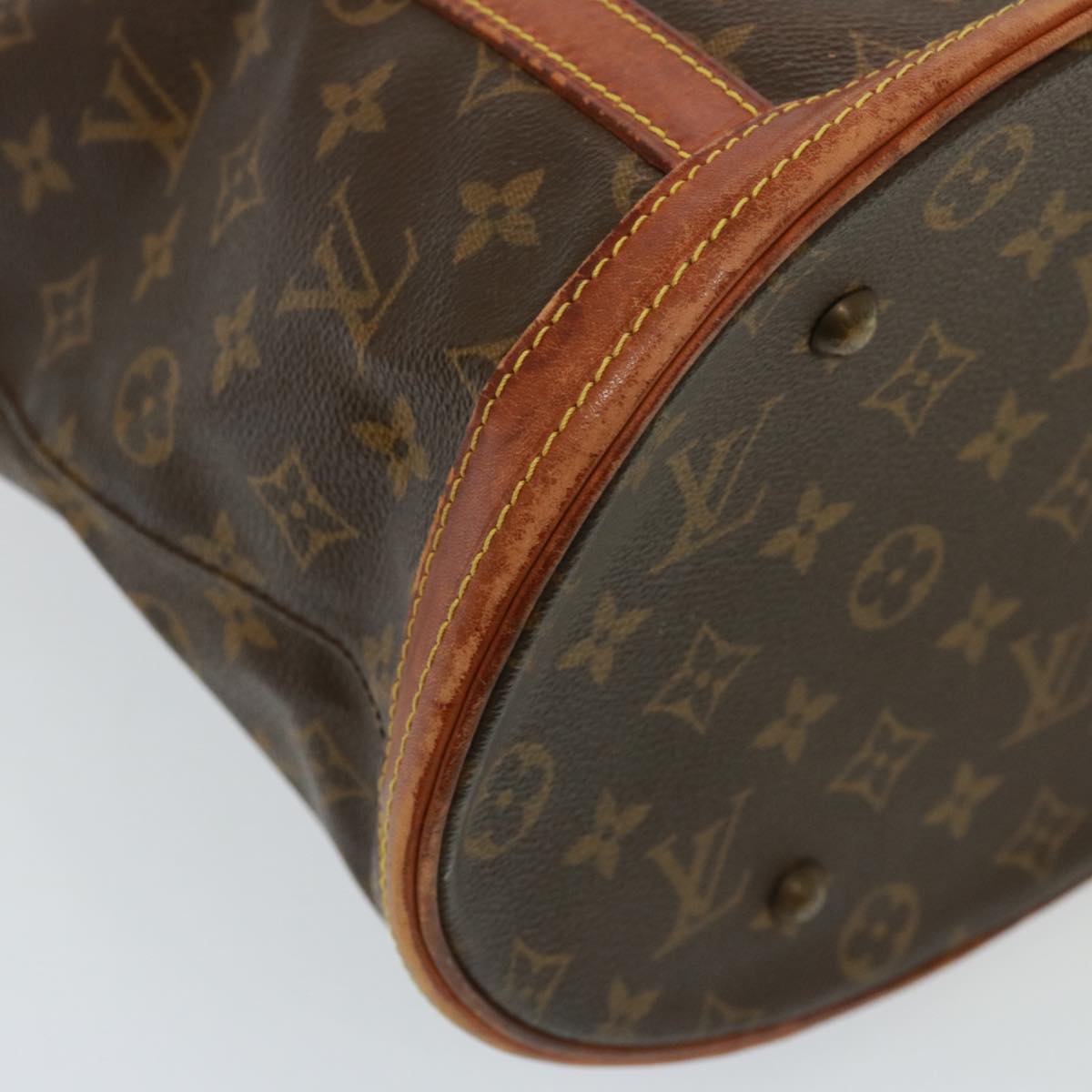 LOUIS VUITTON Monogram Bucket GM Shoulder Bag M42236 LV Auth 79372