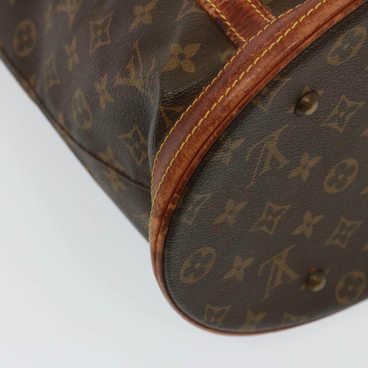 LOUIS VUITTON Monogram Bucket GM Shoulder Bag M42236 LV Auth 79372