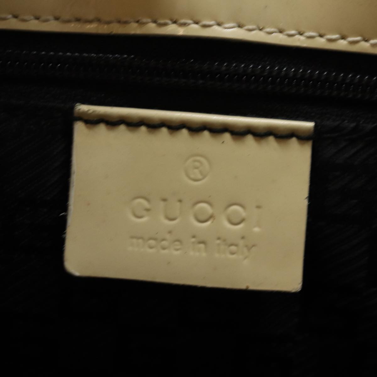 GUCCI Shoulder Bag Canvas Black White 001 4231 Auth 79373