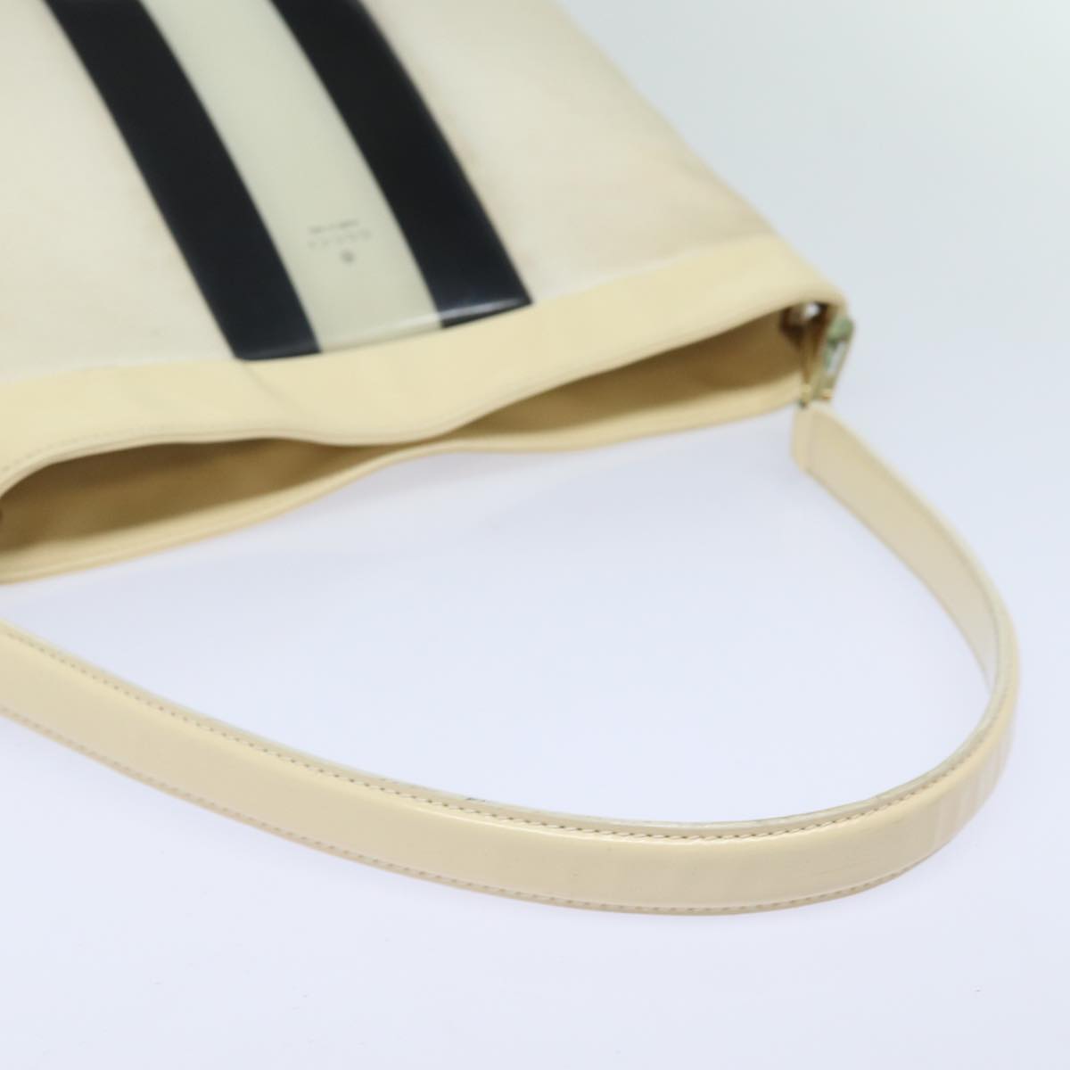 GUCCI Shoulder Bag Canvas Black White 001 4231 Auth 79373