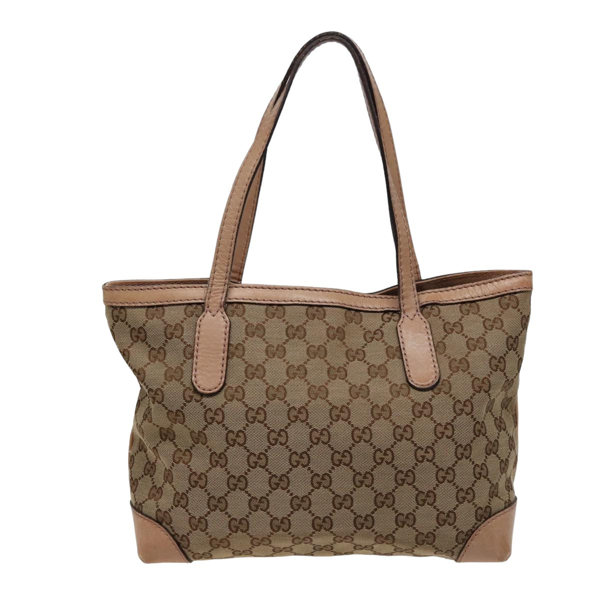 GUCCI GG Canvas Tote Bag Beige 308604 Auth 79390