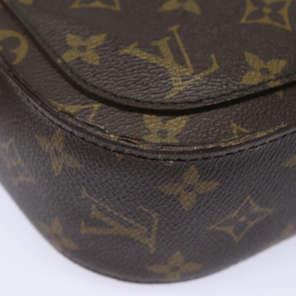 LOUIS VUITTON Monogram Saint Cloud GM Shoulder Bag M51242 LV Auth 79391