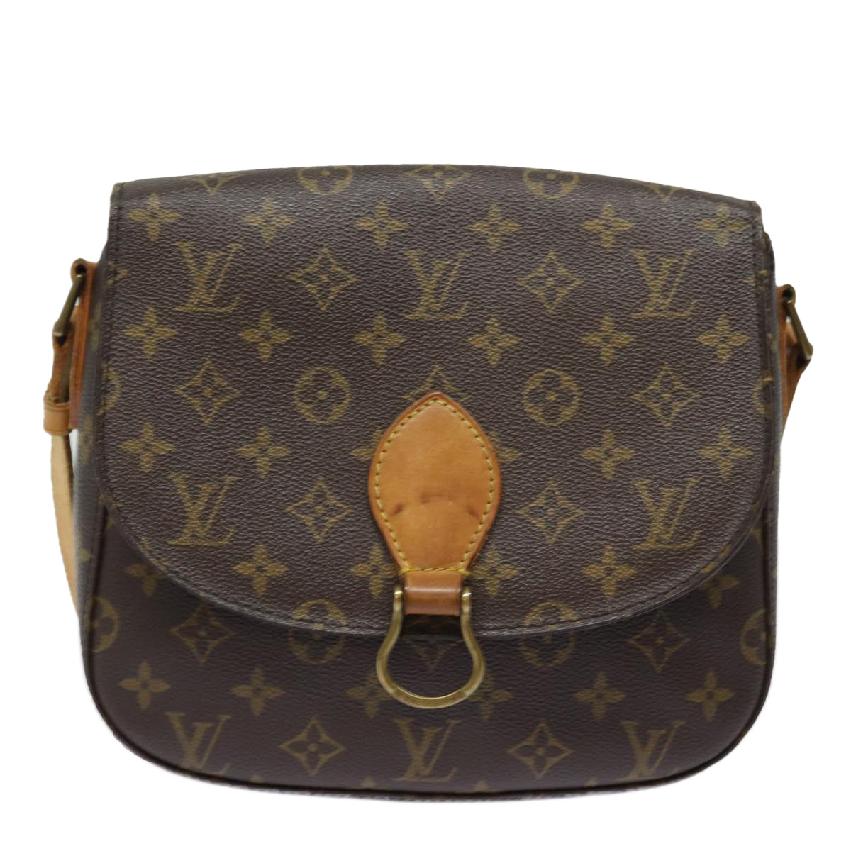 LOUIS VUITTON Monogram Saint Cloud GM Shoulder Bag M51242 LV Auth 79391