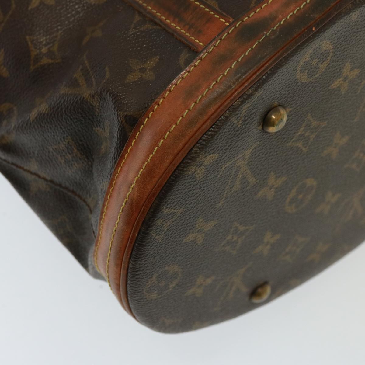 LOUIS VUITTON Monogram Bucket GM Shoulder Bag M42236 LV Auth 79394