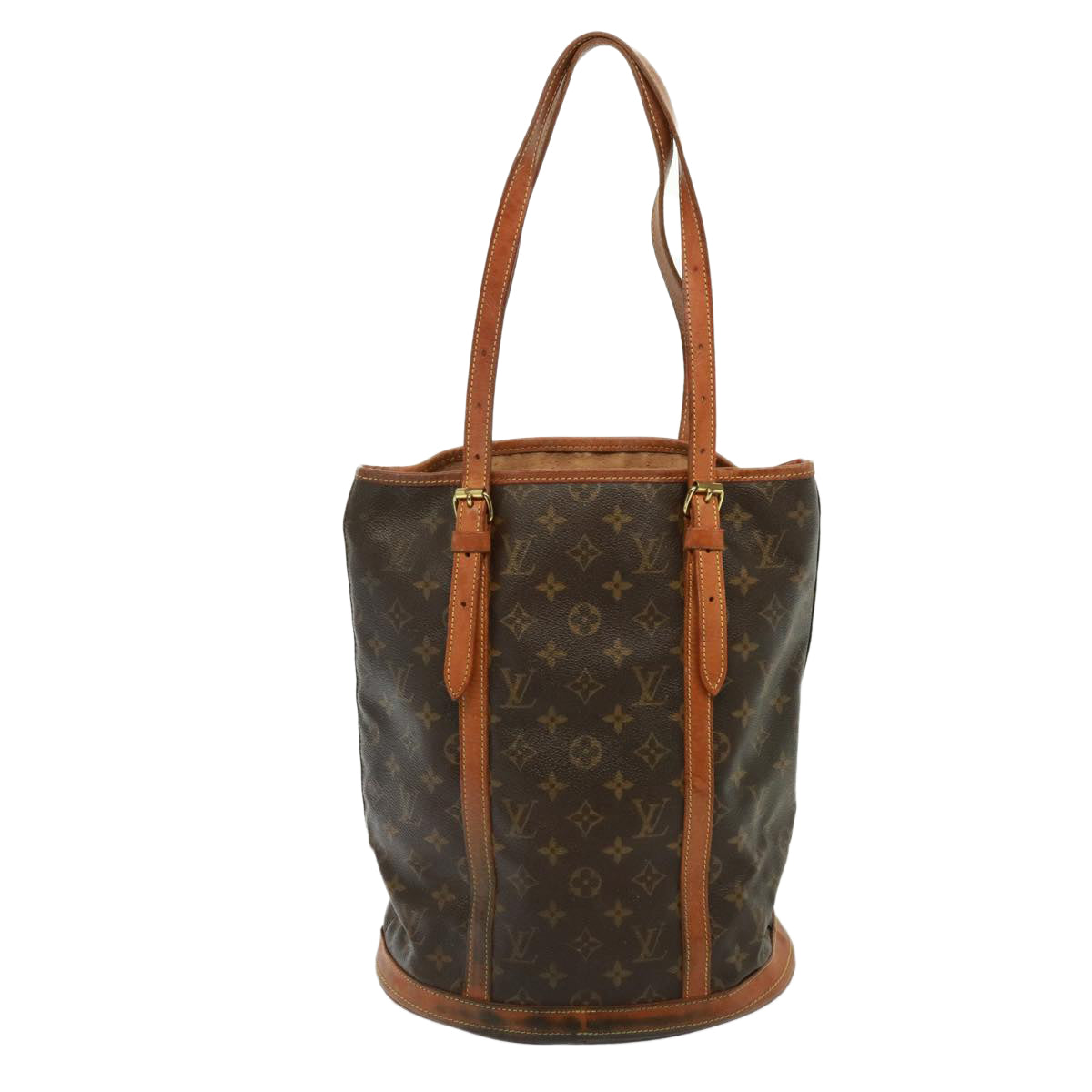 LOUIS VUITTON Monogram Bucket GM Shoulder Bag M42236 LV Auth 79394