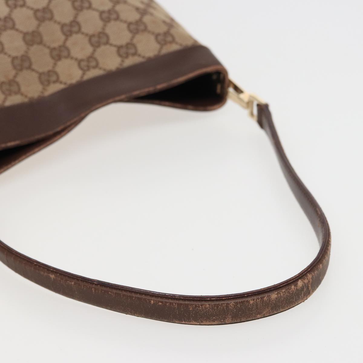 GUCCI GG Canvas Shoulder Bag Beige 001 4231 Auth 79419