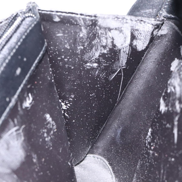 GUCCI Shoulder Bag Leather Outlet Black Auth 79430