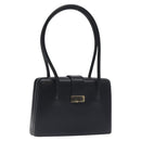 GUCCI Shoulder Bag Leather Outlet Black Auth 79430-1