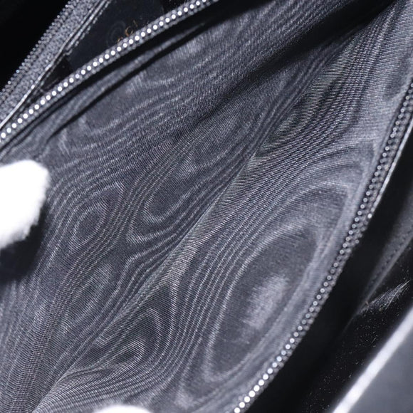 GUCCI Shoulder Bag Leather Outlet Black Auth 79430