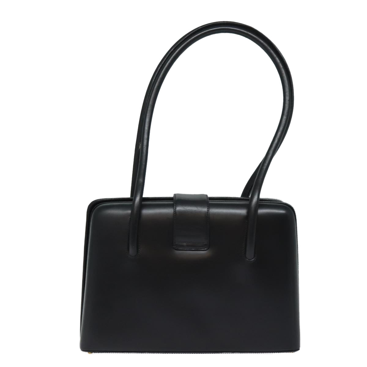 GUCCI Shoulder Bag Leather Outlet Black Auth 79430