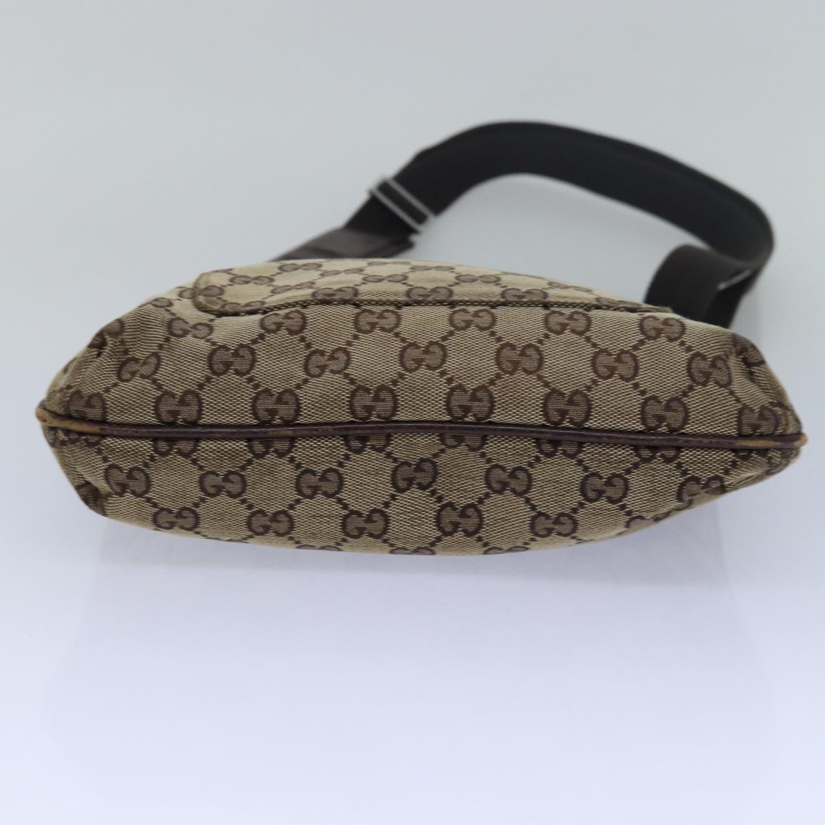 GUCCI GG Canvas Shoulder Bag Beige Brown 122793 Auth 79453