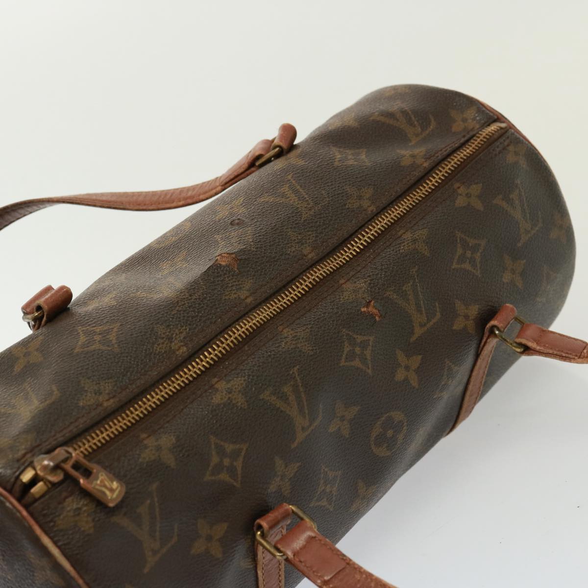 LOUIS VUITTON Monogram Papillon 30 Hand Bag M51385 LV Auth 79496