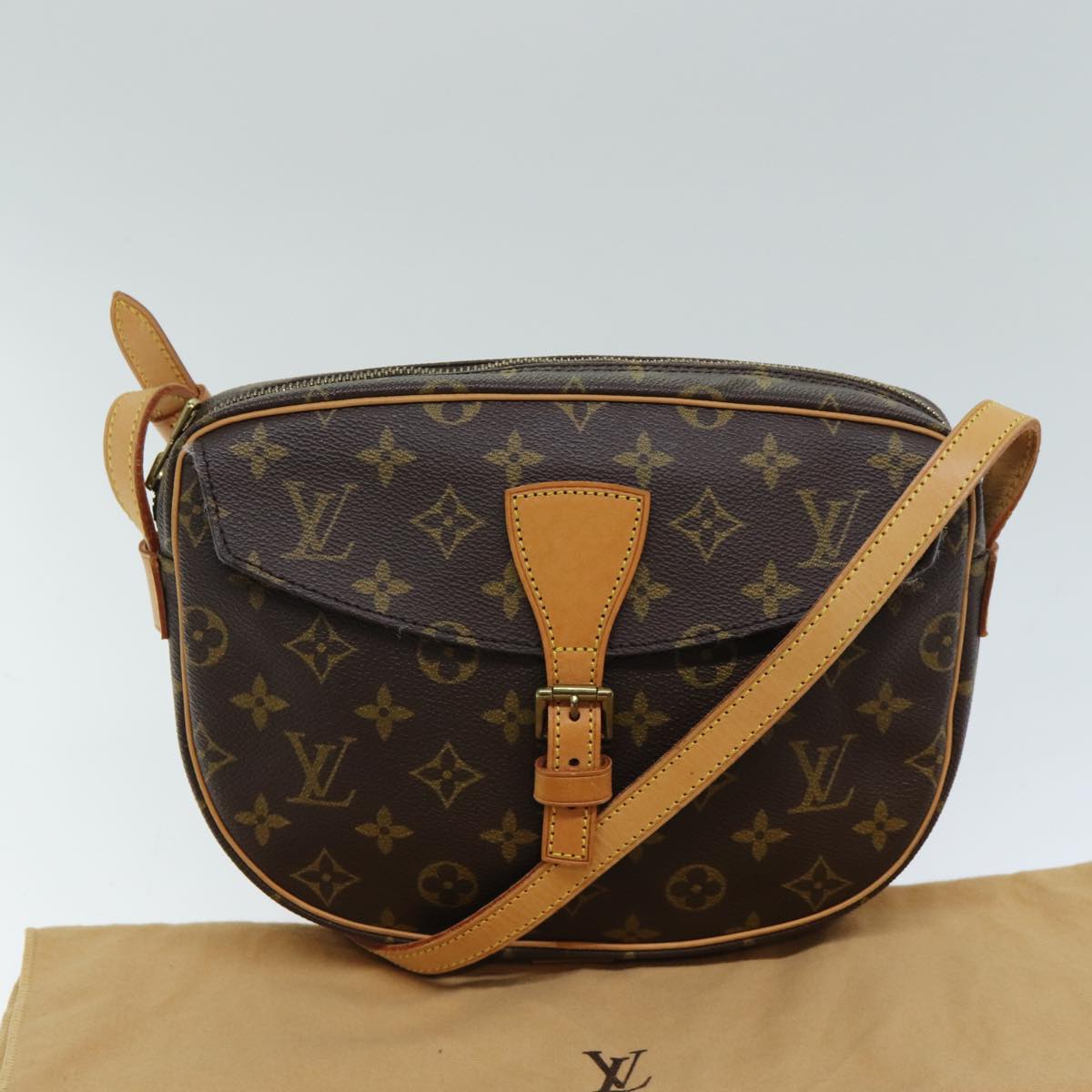 LOUIS VUITTON Monogram Jeune Fille GM Shoulder Bag M51225 LV Auth 79524