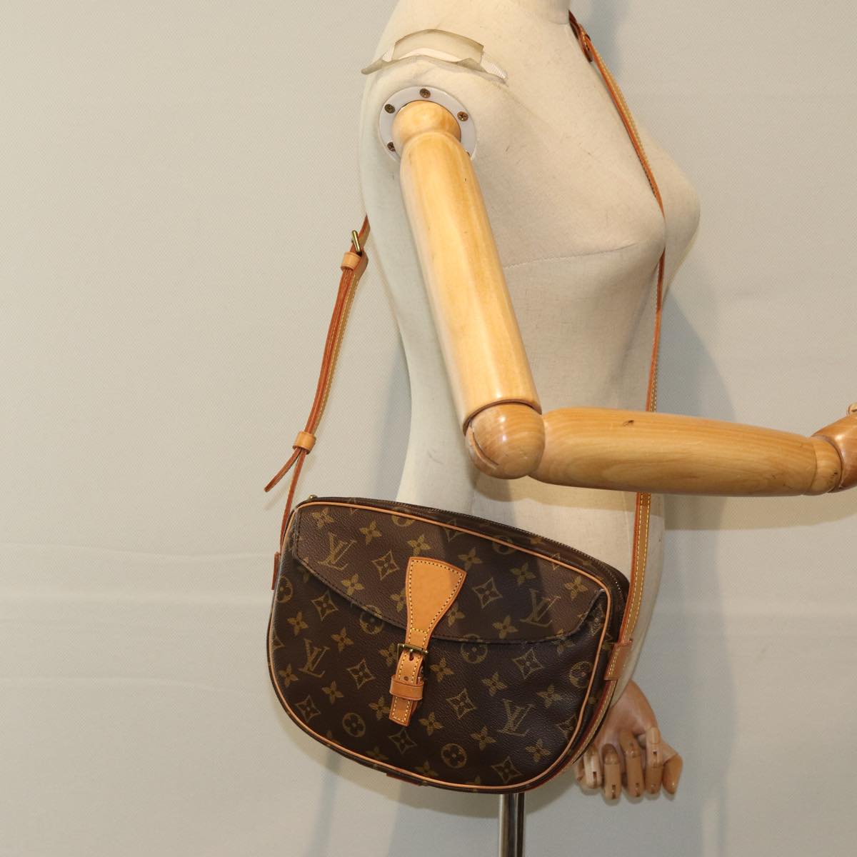 LOUIS VUITTON Monogram Jeune Fille GM Shoulder Bag M51225 LV Auth 79524