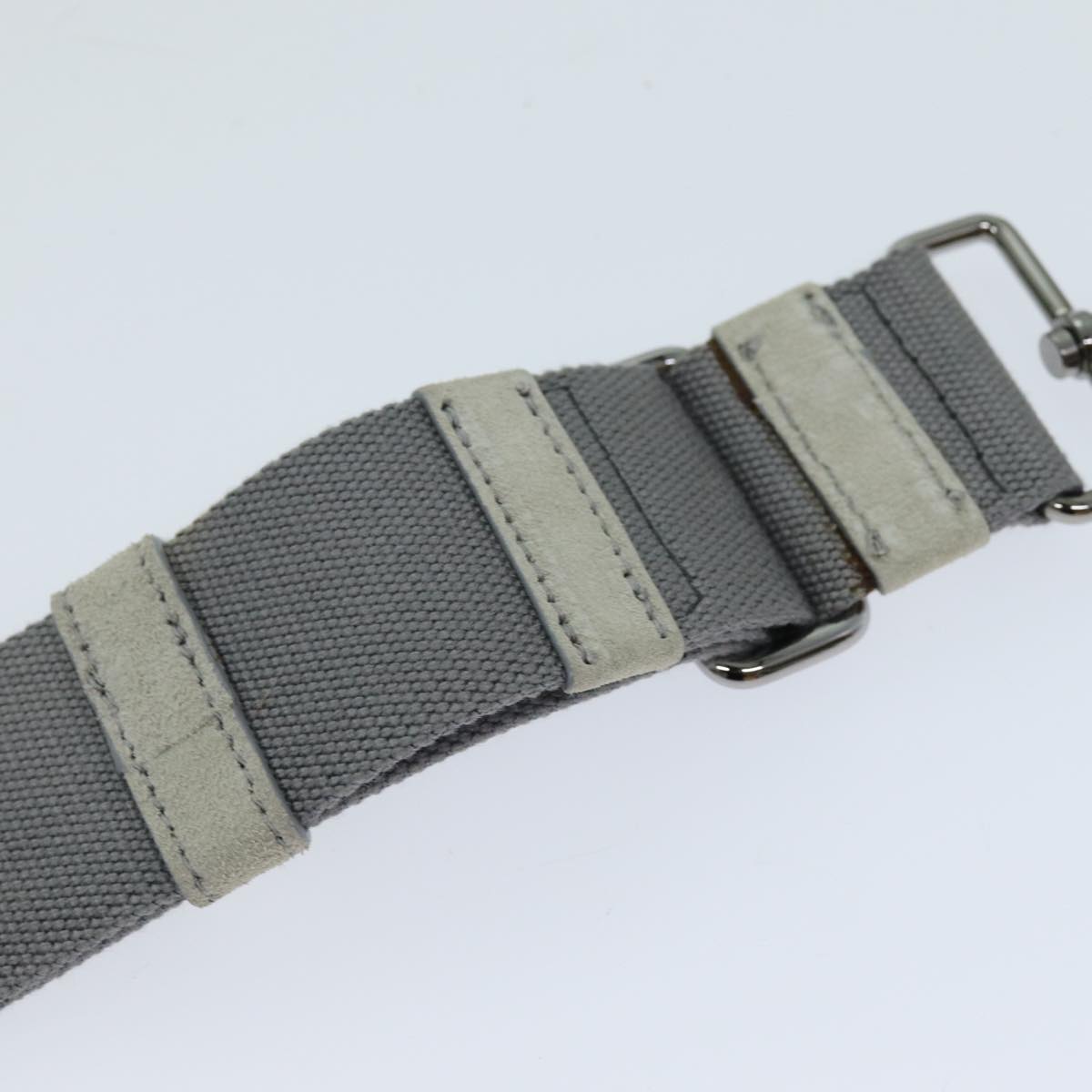 PRADA Adjustable Canapa Shoulder Strap Canvas 24.8""-44.1"" Gray Auth 79526