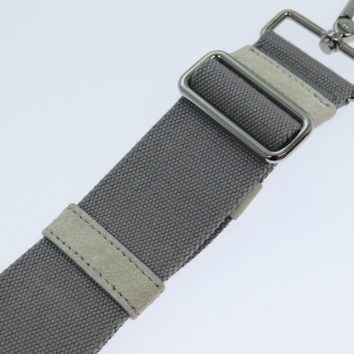 PRADA Adjustable Canapa Shoulder Strap Canvas 24.8""-44.1"" Gray Auth 79526