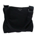 PRADA Shoulder Bag Nylon Black Auth 79556-1
