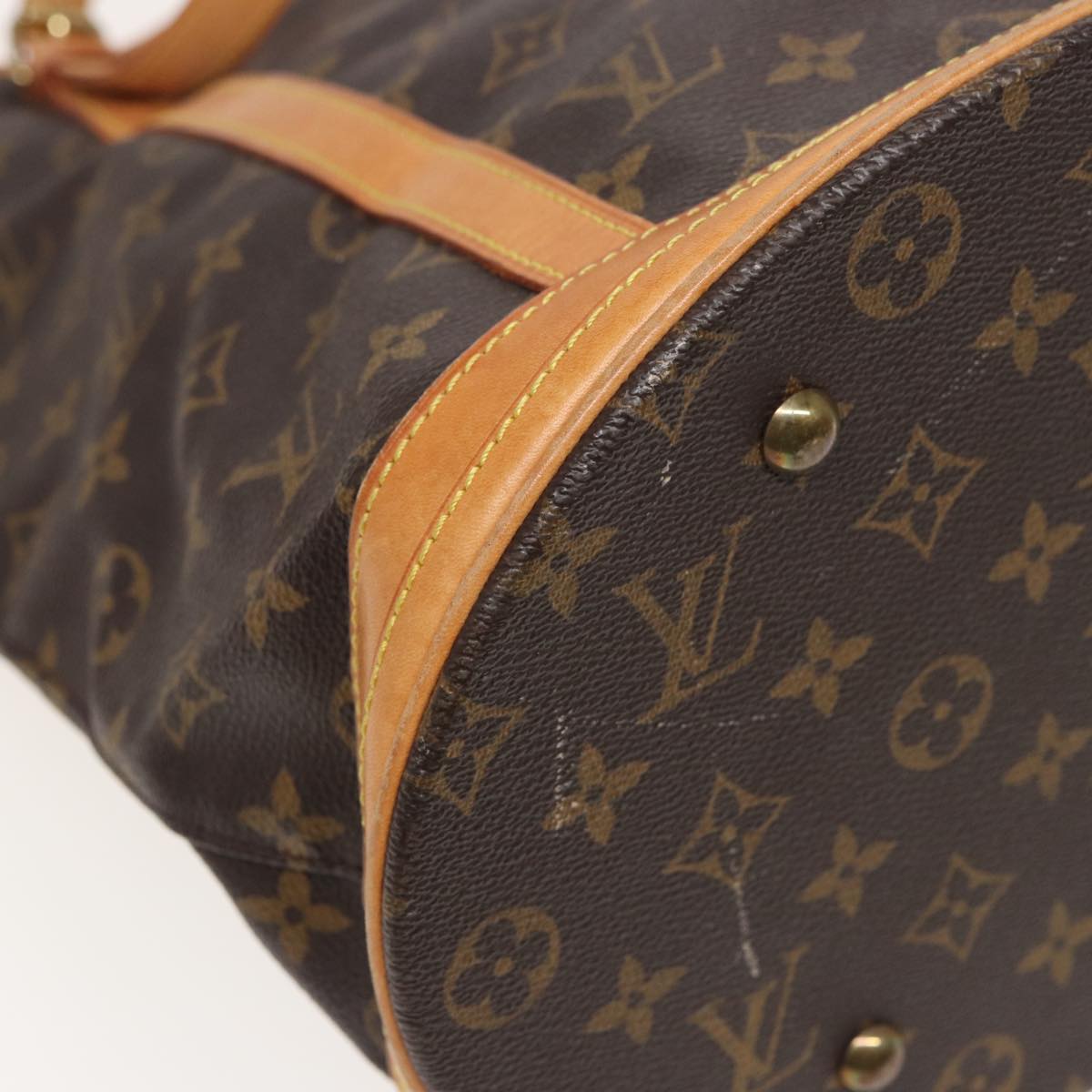 LOUIS VUITTON Monogram Bucket GM Shoulder Bag M42236 LV Auth 79568