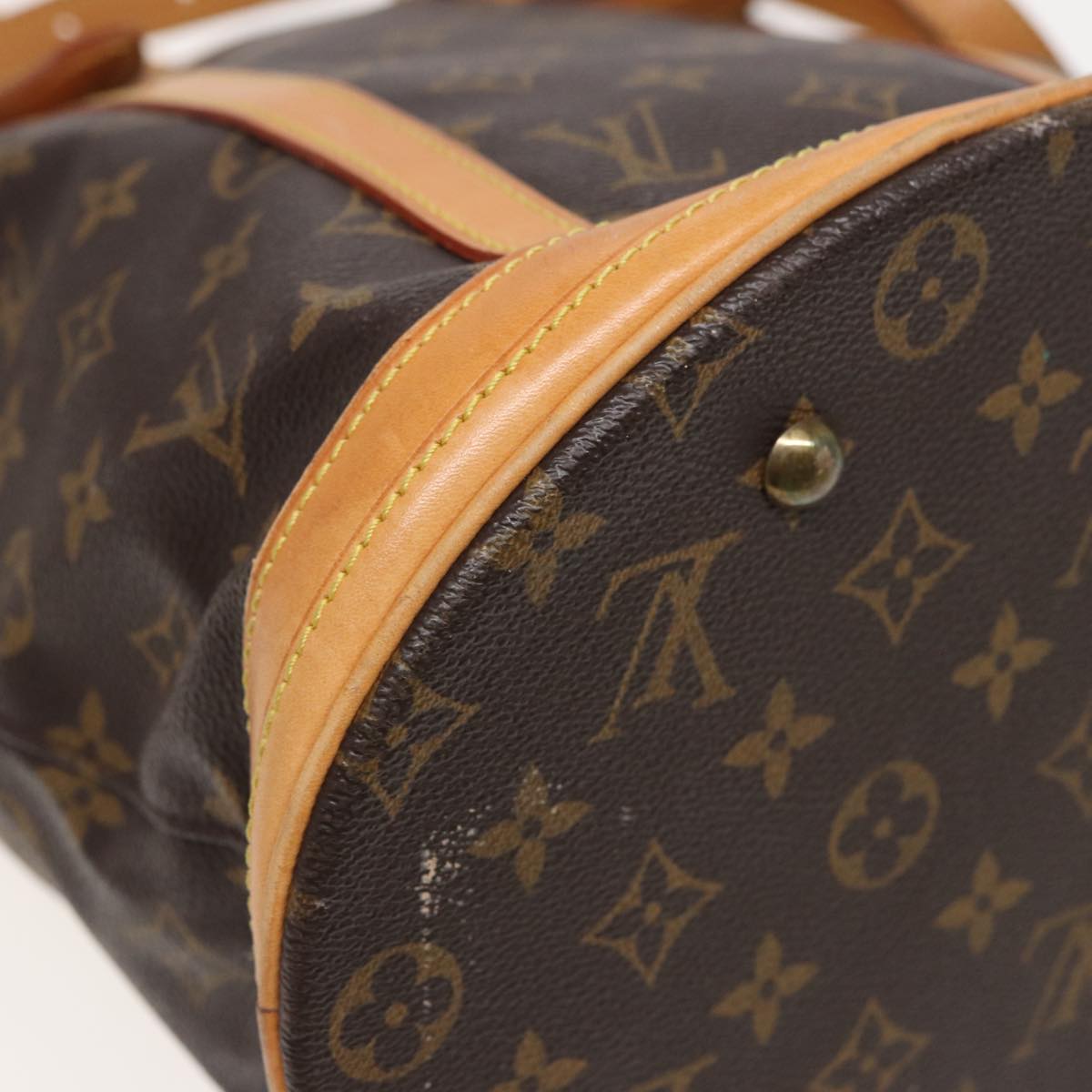 LOUIS VUITTON Monogram Bucket GM Shoulder Bag M42236 LV Auth 79568