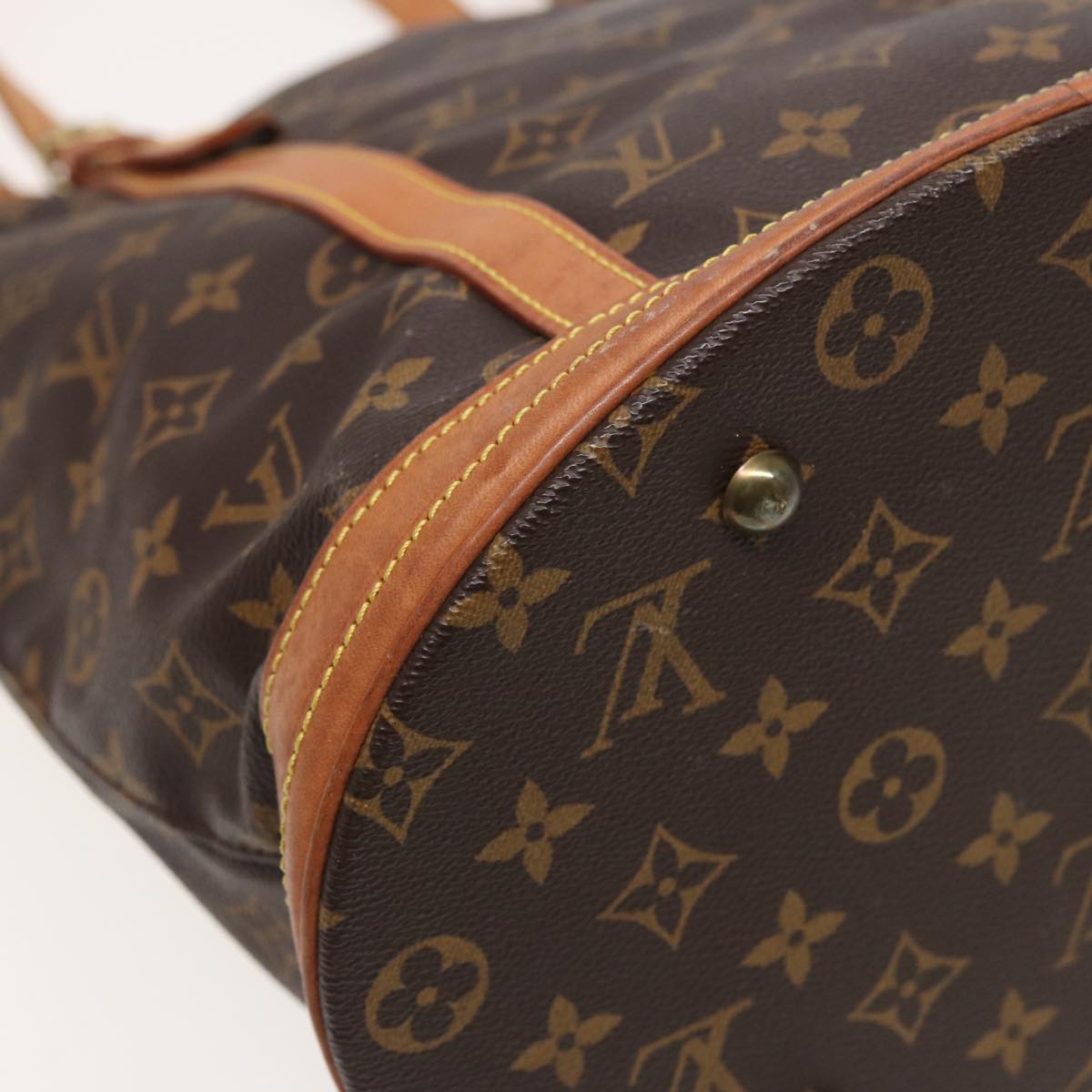 LOUIS VUITTON Monogram Bucket GM Shoulder Bag M42236 LV Auth 79570