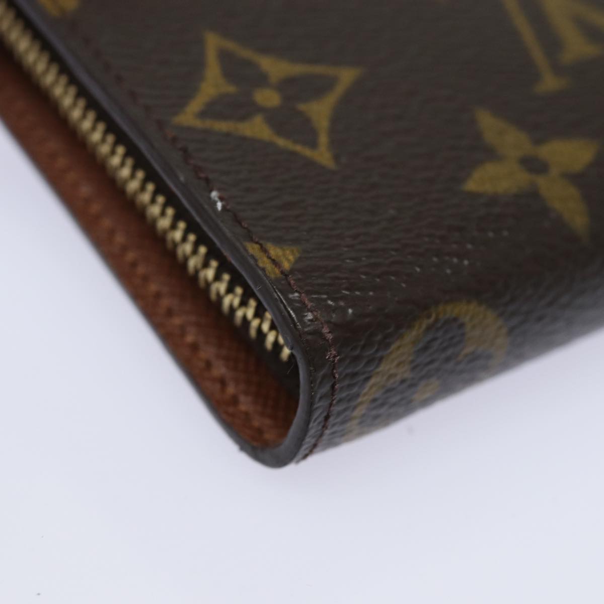 LOUIS VUITTON Monogram Porte Monnaie Zip Long Wallet M61727 LV Auth 79584